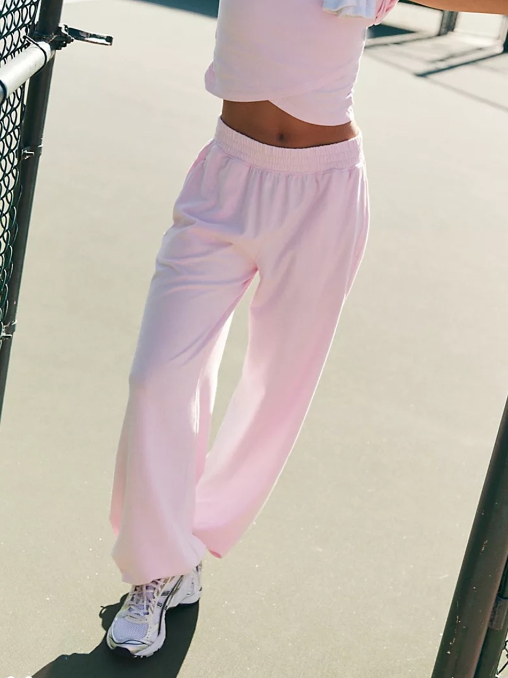 Free People Movement Hot Shot Crossover Set PANTS ONLY Light Pink Size Medium
